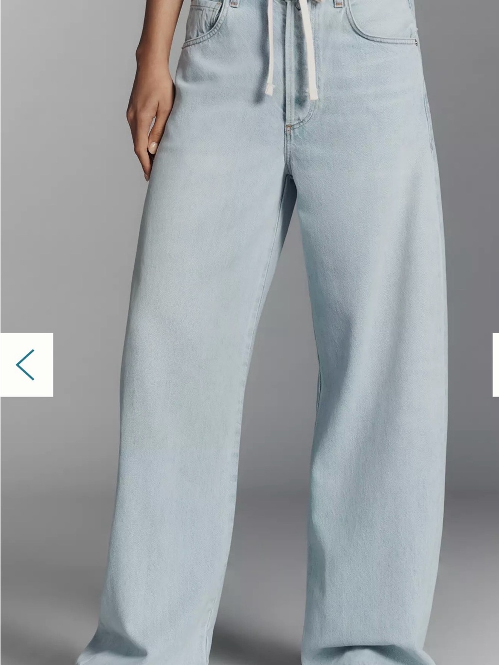 Citizens of Humanity Brynn Drawstring High-Rise Wide-Leg Jeans
